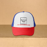 Casquette Nom commercial et logo sur chapeau de camion multi<br><div class="desc">Chapeau de camionneur multicolore que vous pouvez customiser en tapant votre nom d'entreprise et en téléchargeant votre logo d'entreprise. Vous pouvez l'inclure dans vos produits promotionnels, cadeaux ou cadeaux offerts à vos clients ou clients, une stratégie de marketing pour annoncer votre entreprise ou promouvoir votre marque. Chapeau de camionneur personnalisable...</div>