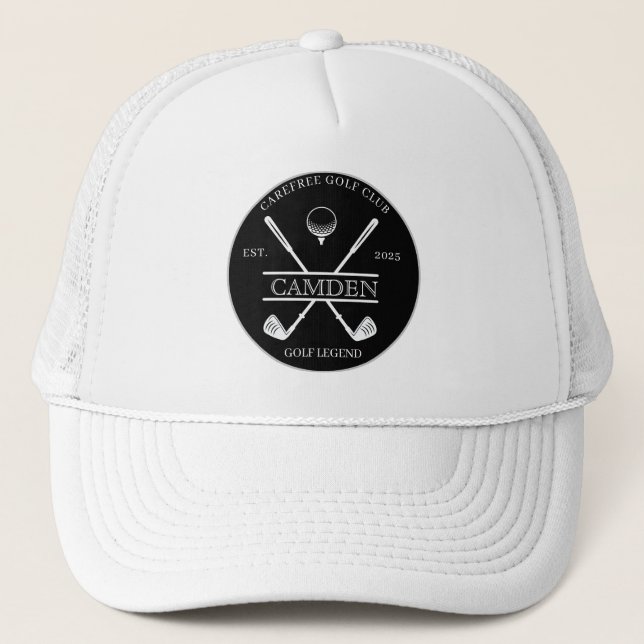 Casquette Nom de club de golf classique Logo (Devant)