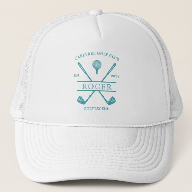 Casquette Nom de club de golf Turquoise Classic (Devant)