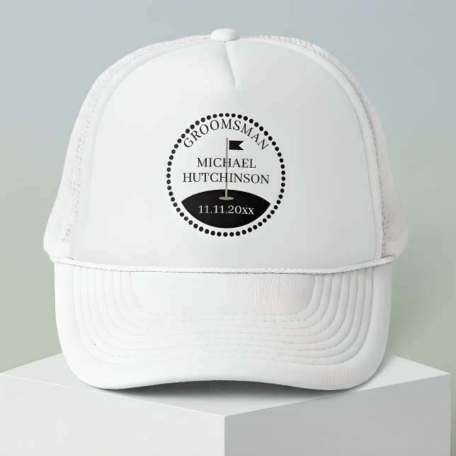 Casquette Nom de garçon d'honneur Golf de mariage (Créateur téléchargé)