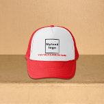 Casquette Nom de l'entreprise et logo Chapeau de camion roug<br><div class="desc">Chapeau de camion que vous pouvez customiser pour mettre votre nom d'entreprise. Vous pouvez le donner en cadeau ou en cadeau à vos clients. Vous pouvez également l'inclure dans vos documents de marketing pour faire de la publicité pour votre entreprise ou dans vos produits promotionnels pour promouvoir votre marque. Chapeau...</div>