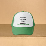 Casquette Nom de l'entreprise et logo Chapeau de camion vert<br><div class="desc">Chapeau de camion que vous pouvez customiser pour mettre votre nom d'entreprise. Vous pouvez le donner en cadeau ou en cadeau à vos clients. Vous pouvez également l'inclure dans vos documents de marketing pour faire de la publicité pour votre entreprise ou dans vos produits promotionnels pour promouvoir votre marque. Chapeau...</div>