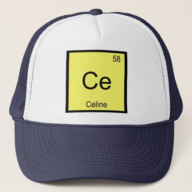Casquette Nom de ligne Élément de chimie Tableau périodique (Devant)