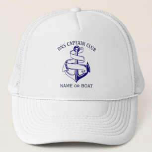 Casquette Nom de votre bateau capitaine