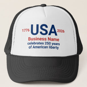 Casquette Nom d'entreprise pour le 250e anniversaire des Éta
