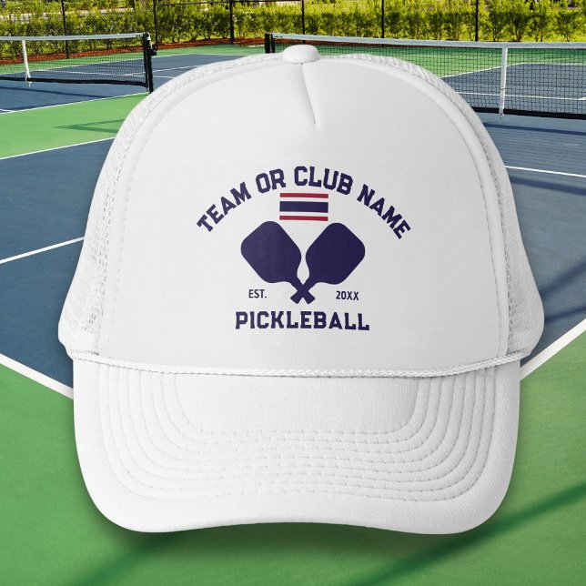 Casquette Nom d'équipe de club de pickleball Drapeau thaïlan (Créateur téléchargé)
