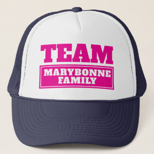 Casquette Nom d'équipe ou nom de famille personnalisé de l'é