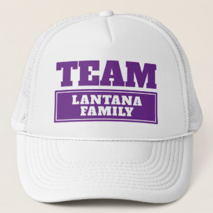 Casquette Nom d'équipe personnalisé pourpre d'équipe ou n