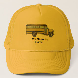 Casquette Nom des enfants de l'autobus scolaire