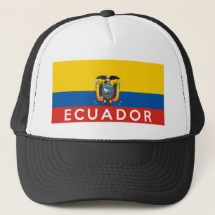 Casquette nom des textes de pays de drapeau de l'Equateur
