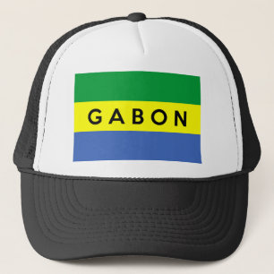 Casquette nom des textes de pays de drapeau du Gabon