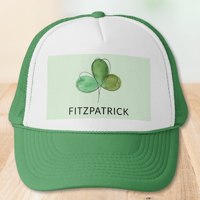 Casquette Nom d'héritage irlandais Trèfle Vert (Créateur téléchargé)
