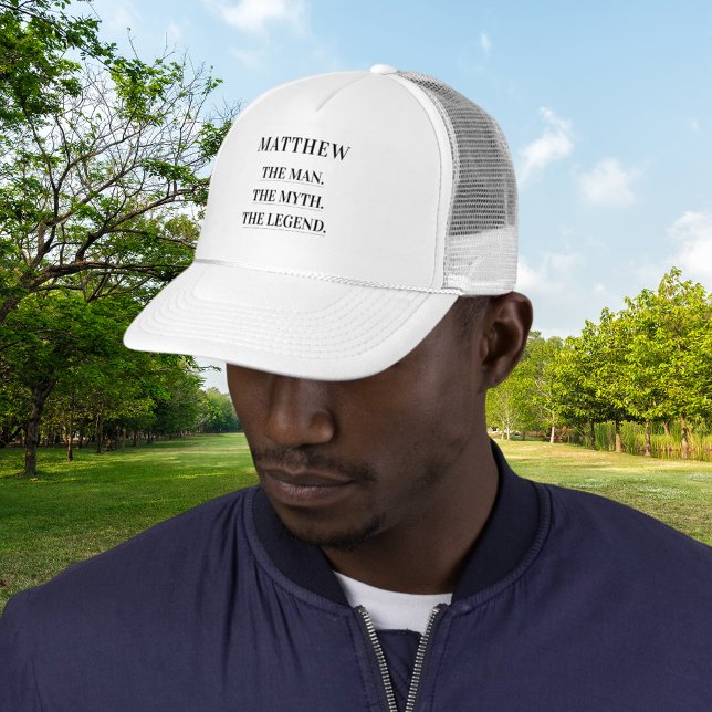 Casquette Nom d'homme mythe légende amusant (Créateur téléchargé)