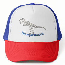 Nom Dinosaure Personnalisé Chapeau de camion