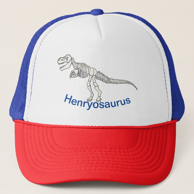 Casquette Nom Dinosaure Personnalisé Chapeau de camion (Devant)