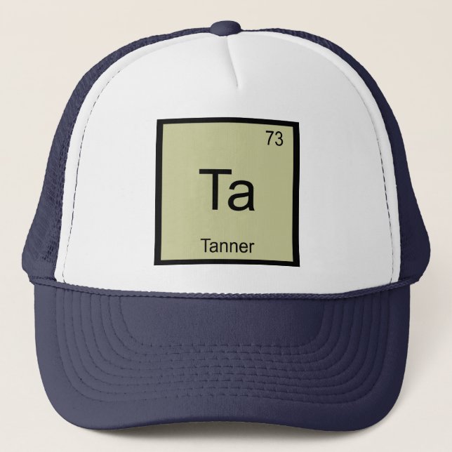 Casquette Nom du bandeau Élément de chimie Tableau périodiqu (Devant)