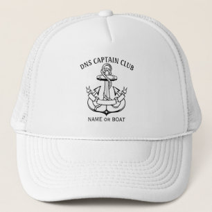 Casquette Nom du bateau capitaine