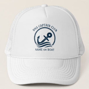 Casquette Nom du bateau capitaine