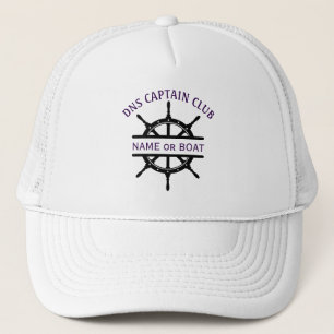 Casquette Nom du bateau capitaine