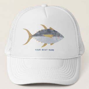 Casquette Nom du bateau de pêche au thon