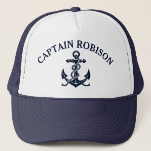 Casquette Nom du capitaine et du navire