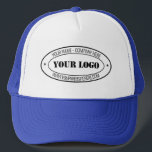 Casquette Nom du logo personnalisé Timbre promotionnel perso<br><div class="desc">Nom personnalisé Business Logo Entreprise Texte personnalisé Promotionnel Professional Personnalisable Timo Don - Ajouter votre logo - Image - Photo / Nom - Entreprise / Site Web ou Téléphone ou E-mail - Coordonnées ou adresse de contact - Redimensionner et déplacer ou ajouter des éléments - image / texte avec outil...</div>