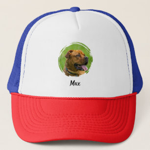 Casquette Nom et photo de l'animal de compagnie personnalisé