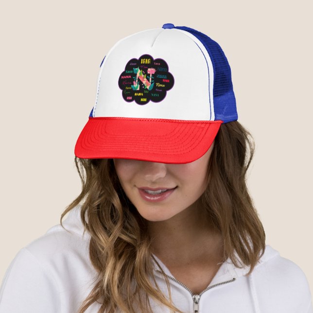 Casquette Nom floral Nana (En situation)