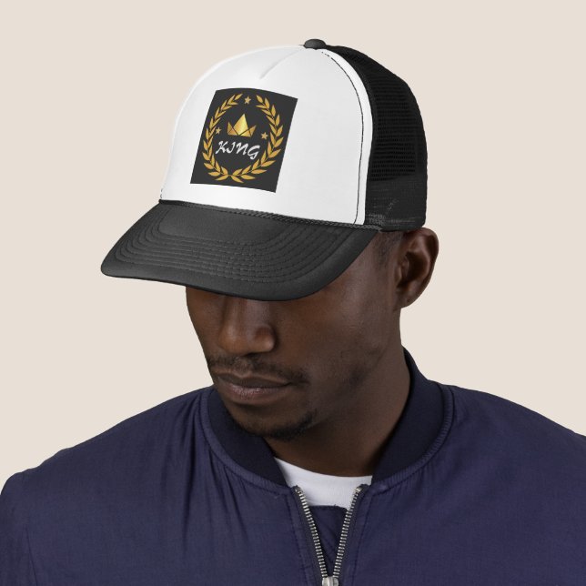 Casquette Nom KING Avec Logo Couronne Image Charming-Casquet (En situation)
