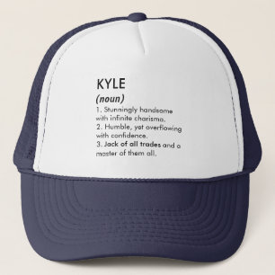 Casquette Nom Kyle, Nom modifiable, Nom personnalisé