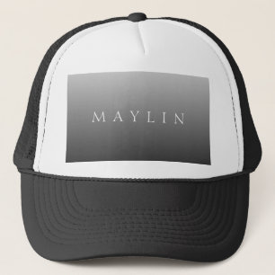 Casquette Nom ou mot classique Dégradé gris