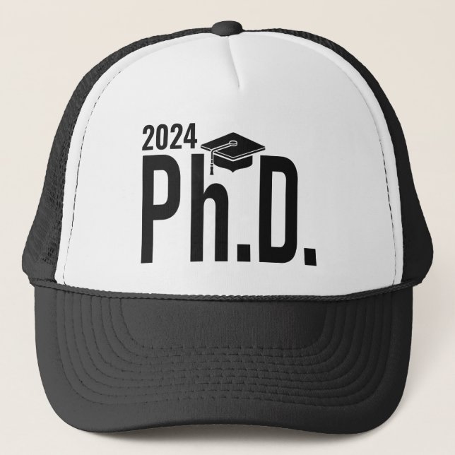 Casquette Nom personnalisé & année Ph.D. (Devant)