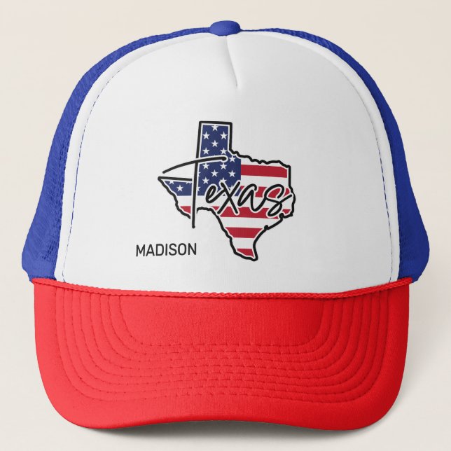 Casquette Nom personnalisé Texas (Devant)