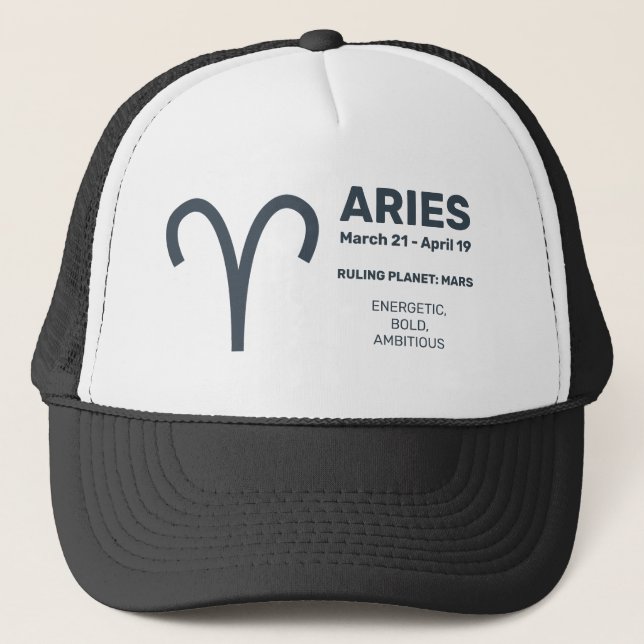 Casquette Nom personnalisé / Texte Zodiac Signes (Devant)
