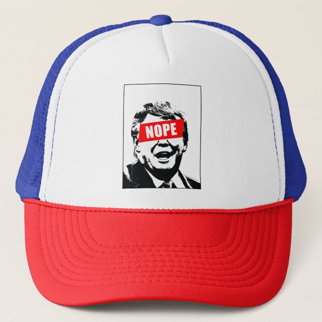 Casquette "Non" à Trump Trucker Hat (Devant)