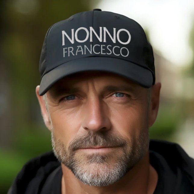Casquette non personnalisé brodé (Nonno Personalized Embroidered Hat)