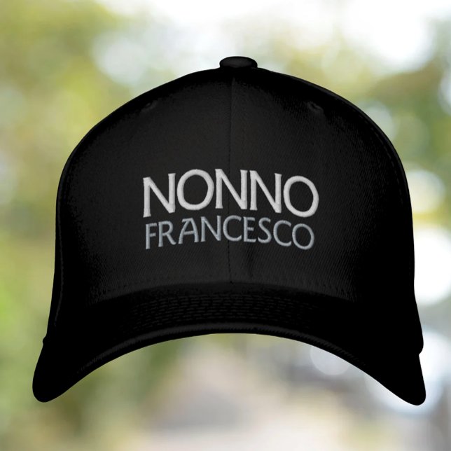 Casquette non personnalisé brodé (Nonno Personalized Embroidered Hat)