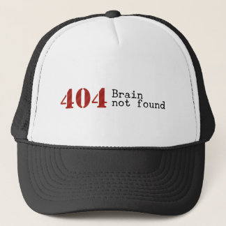 Casquette non trouvé de cerveau de l'erreur 404