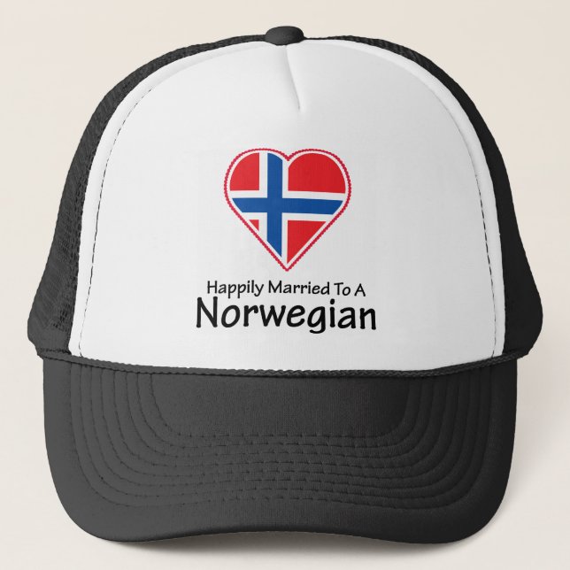 Casquette Norvégien heureusement marié (Devant)