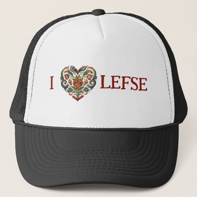 Casquette Norvégien Romaling I Heart Lefse (Devant)