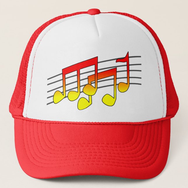 casquette notes de musique (Devant)