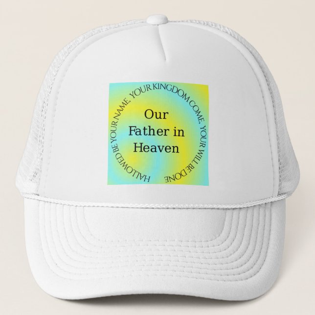 CASQUETTE NOTRE PÈRE AU CIEL (Devant)
