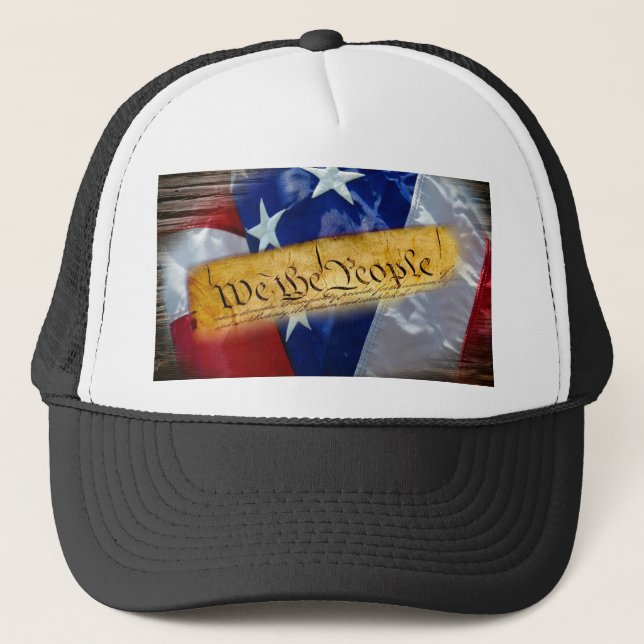 Casquette Nous Le Peuple Drapeau Américain (Devant)