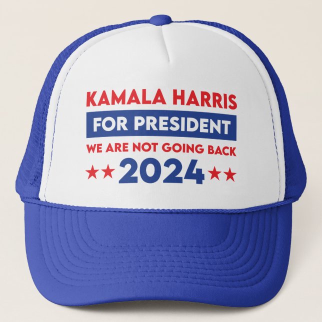 Casquette Nous Ne Retournons Pas Kamala Harris Pour Présiden (Devant)
