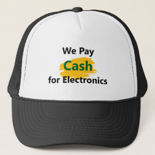 Casquette Nous payons comptant pour l'électronique