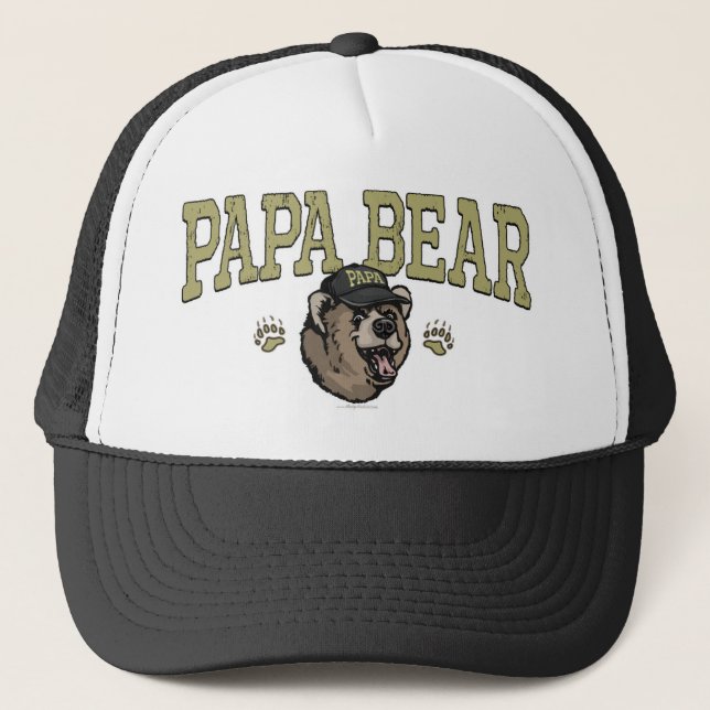 Casquette Nouveau moniteur de Fête des pères d'ours Papa (Devant)
