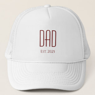Casquette Nouveau papa Fête des pères simple typographie rou