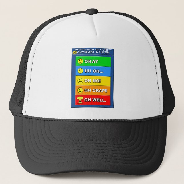 Casquette Nouveau système d'alerte de sécurité intérieure -  (Devant)
