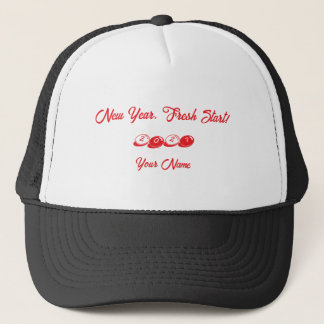 Casquette Nouvelle Année, Nouveau Départ Vœux Imprimés Noir