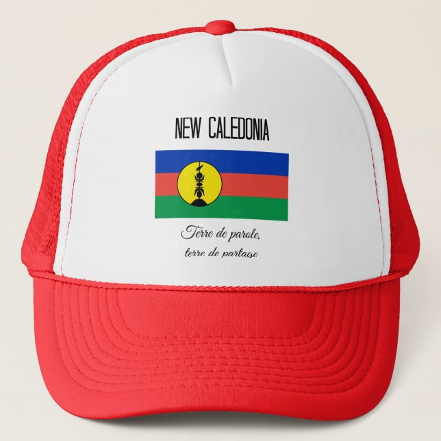Casquette Nouvelle-Calédonie, Drapeau et Devise (Fr) (Devant)